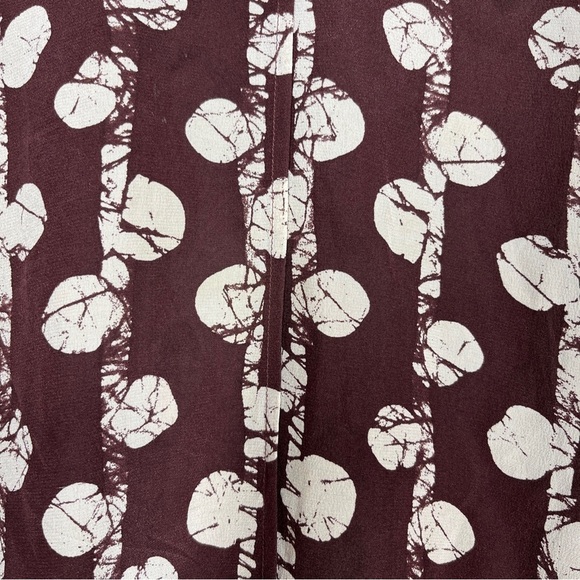 Madewell Mini Dress Easy 100% Silk in Batik Vine‎ Print Women’s Size XS - Picture 6 of 7